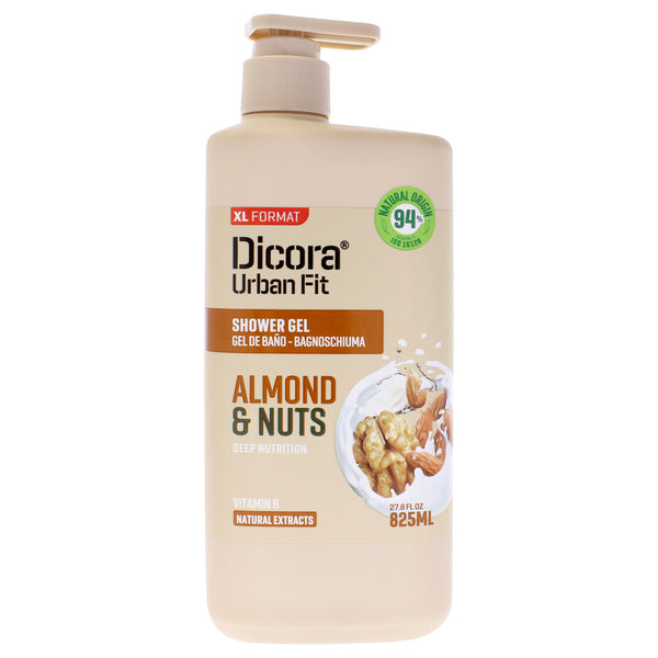 Dicora Urban Fit Shower Gel - Almond and Nuts by Dicora Urban Fit for Unisex - 27.8 oz Shower Gel
