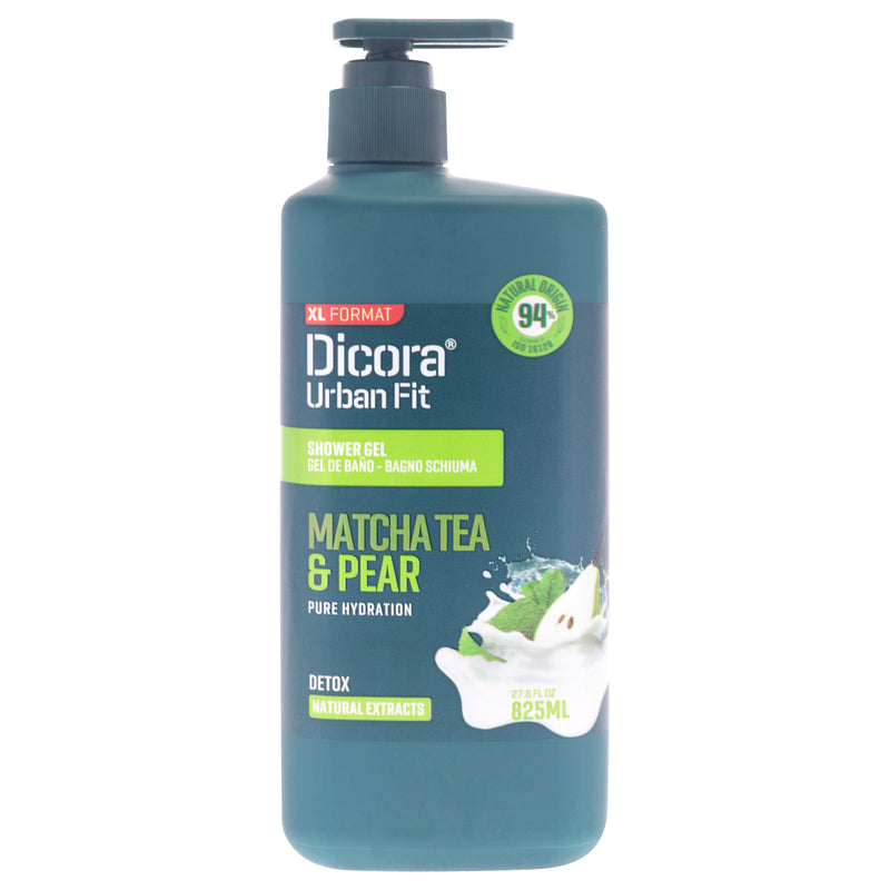 Dicora Urban Fit Shower Gel - Matcha Tea and Pear by Dicora Urban Fit for Unisex - 27.8 oz Shower Gel