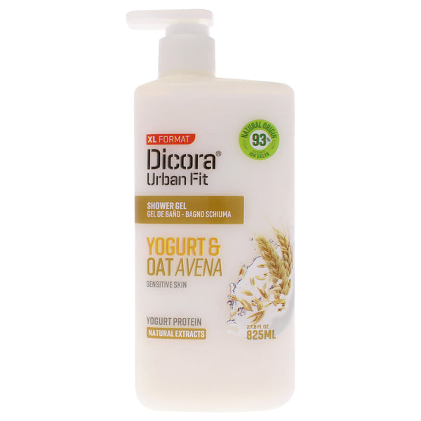 Dicora Urban Fit Shower Gel - Protein Yogurt and Oats Avena by Dicora Urban Fit for Unisex - 27.8 oz Shower Cream