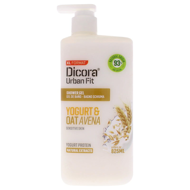 Dicora Urban Fit Shower Gel - Protein Yogurt and Oats Avena by Dicora Urban Fit for Unisex - 27.8 oz Shower Cream