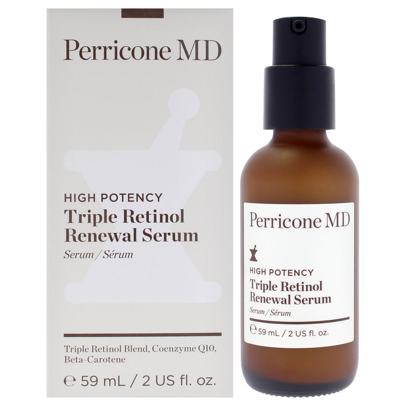 High Potency Triple Retinol Renewal Serum by Perricone MD for Unisex - 2 oz Serum
