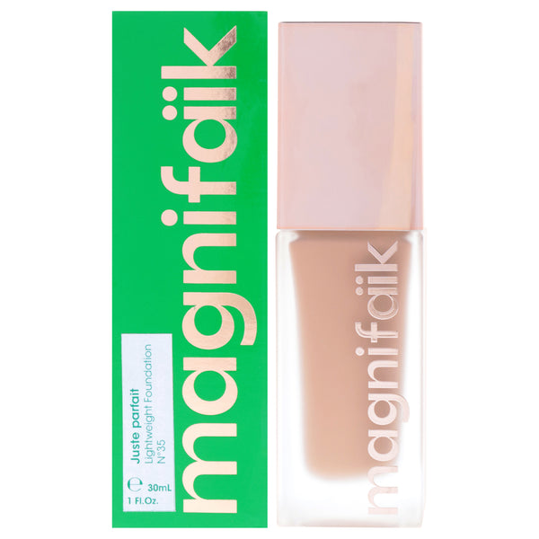 Magnifaik Lightweight Foundation - 35 Mediun Dark Skin by Magnifaik for Women - 1 oz Foundation