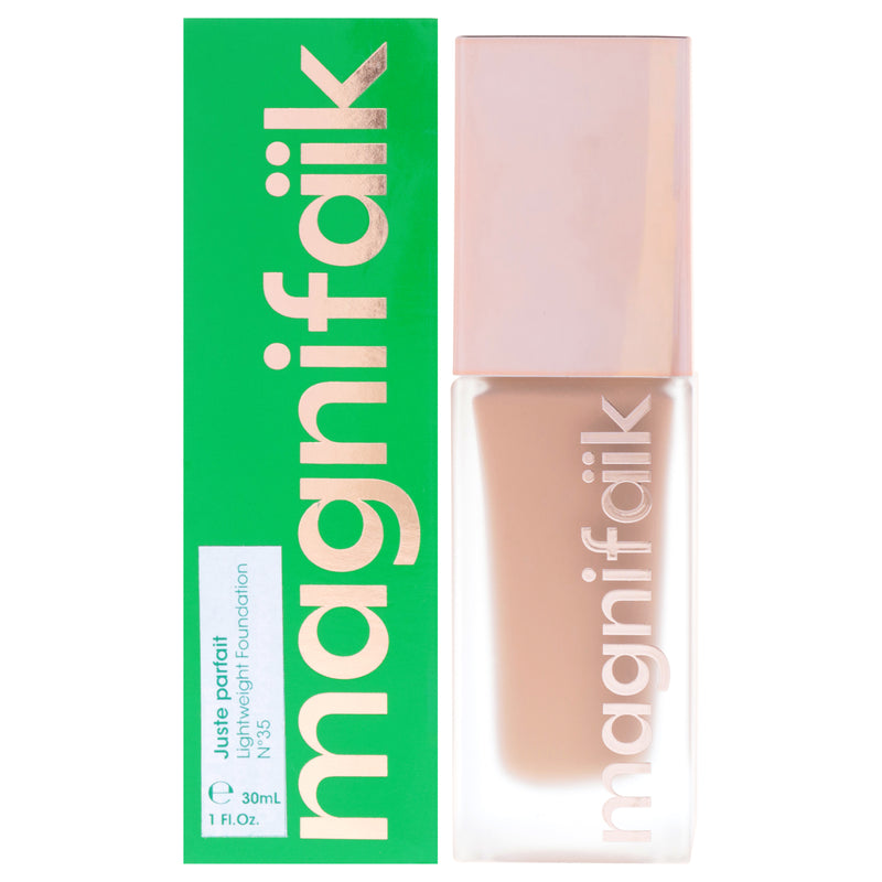 Magnifaik Lightweight Foundation - 35 Mediun Dark Skin by Magnifaik for Women - 1 oz Foundation