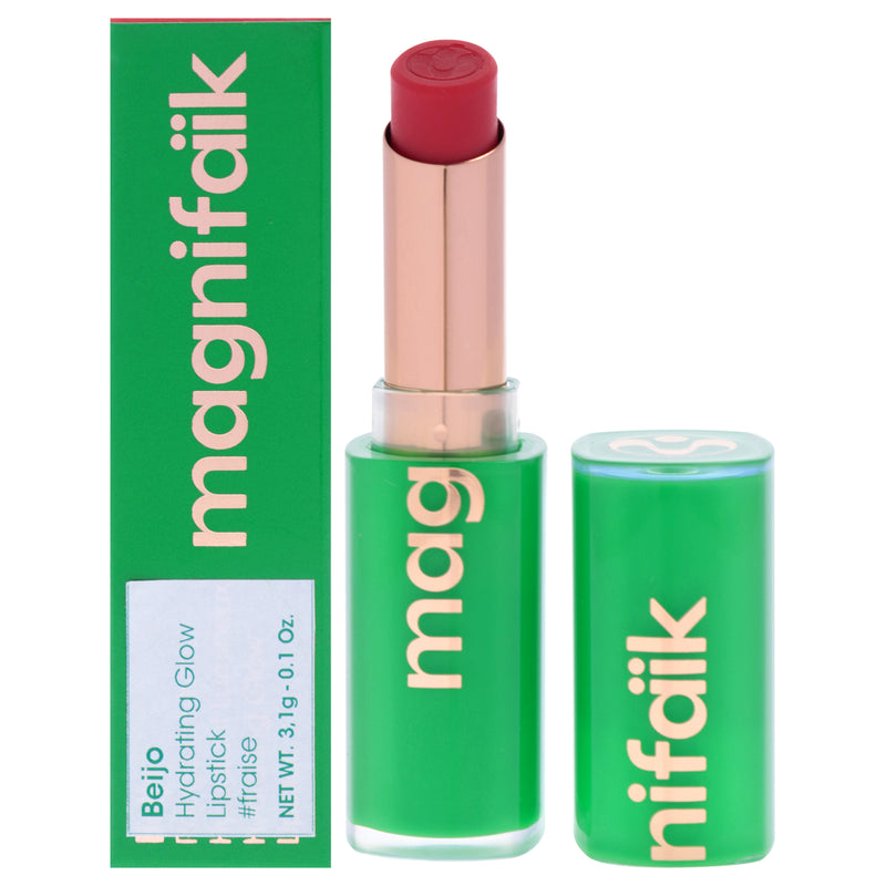Magnifaik Hydrating Glow Lipstick - Strawberry by Magnifaik for Women - 0.1 oz Lipstick