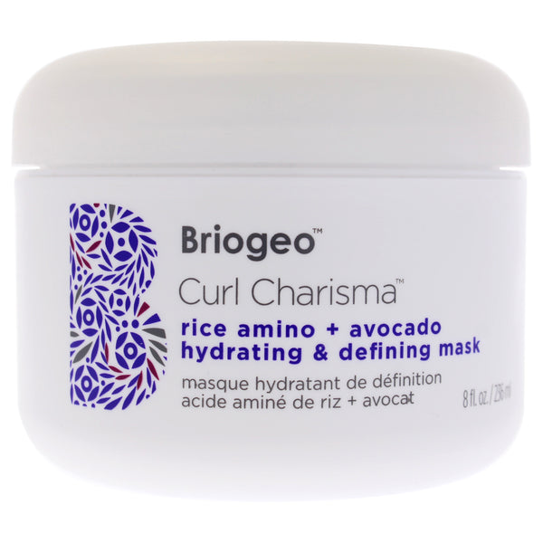 Briogeo Curl Charisma Rice Amino Plus Avocado Hydrating and Defining Mask by Briogeo for Unisex - 8 oz Masque