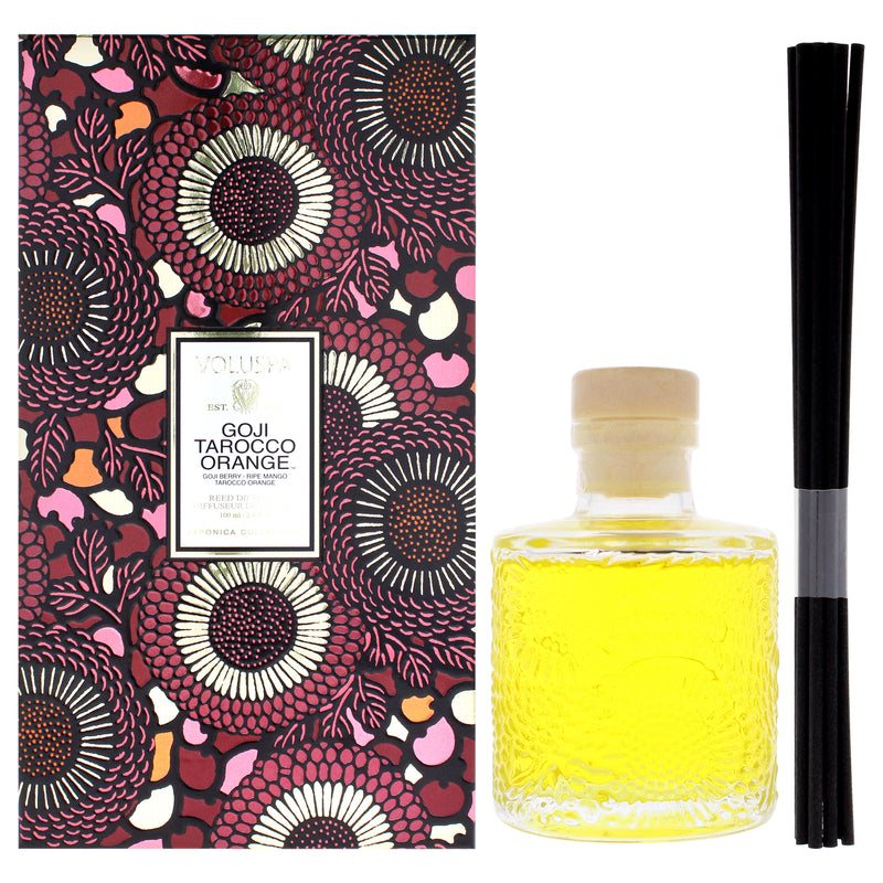 Voluspa Japonica Collection - Goji Tarocco Orange Reed Diffuser by Voluspa for Unisex - 3.4 oz Reed Diffuser