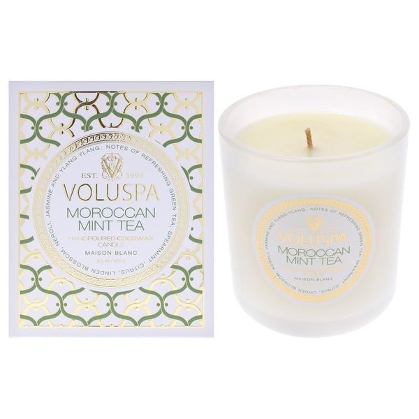 Voluspa The Maison Blanc Collection Classic - Moroccan Mint Tea by Voluspa for Unisex - 9.5 oz Candle