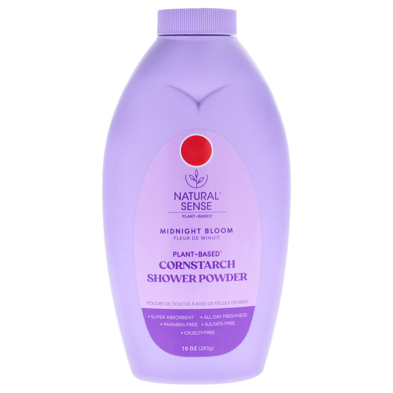 Dr. Natural Natural Sense Plant-Based Cornstarch Shower Powder - Midnight Bloom by Dr. Natural for Unisex - 10 oz Powder