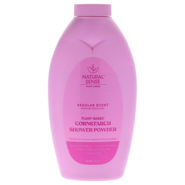 Dr. Natural Natural Sense Plant-Based Cornstarch Shower Powder - Regular Scent by Dr. Natural for Unisex - 10 oz Powder