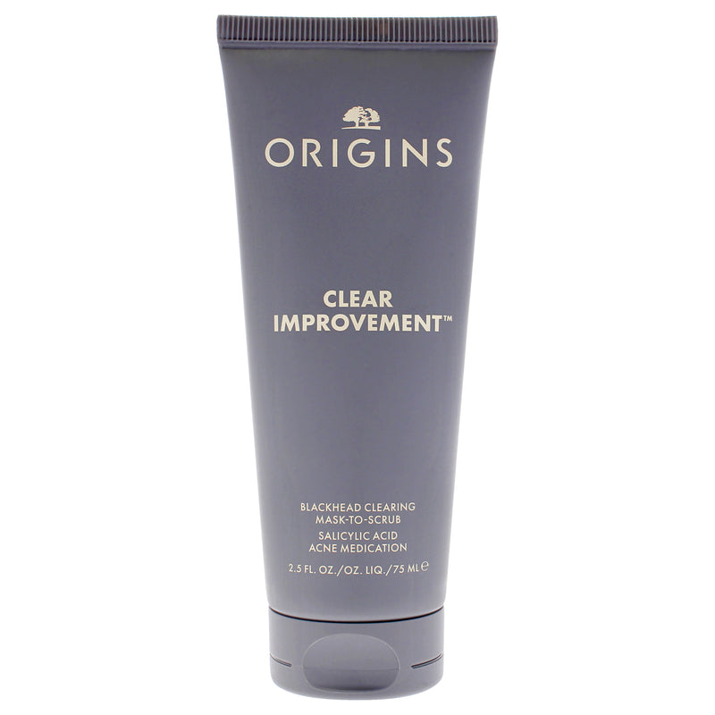 Origins Clear Improvement Blackhead Clearing Mask-To-Scrub by Origins for Unisex - 2.5 oz Mask