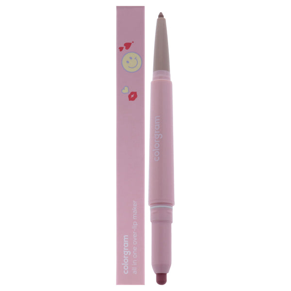 Colorgram All In One Over-lip Maker - 02 Cool Pink by Colorgram for Women - 0.024 oz Lip Pencil