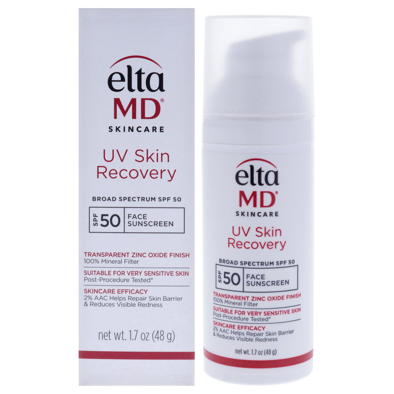 EltaMD UV Skin Recovery Face Sunscreen SPF 50 by EltaMD for Unisex - 1.7 oz Sunscreen