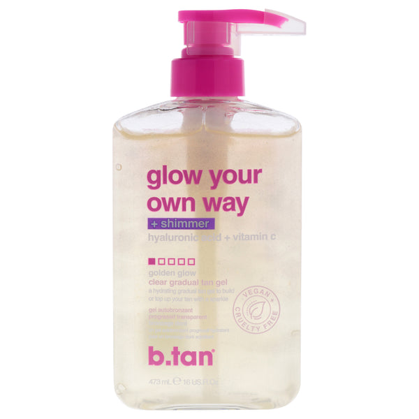 B.Tan Glow Your Own Way - Shimmer by B.Tan for Women - 16 oz Gel