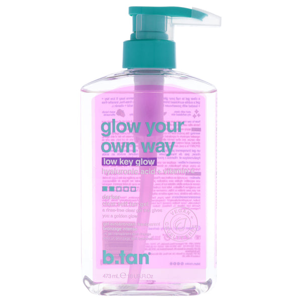 B.Tan Glow Your Own Way - Low Key Glow by B.Tan for Women - 16 oz Gel