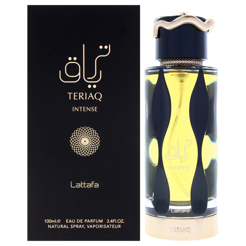Lattafa Teriaq Intense by Lattafa for Men - 3.4 oz EDP Spray