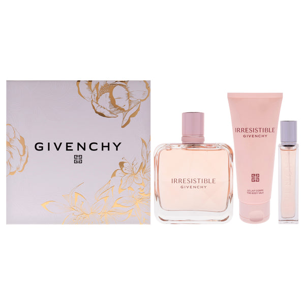 Givenchy Irresistible by Givenchy for Women - 3 Pc Gift Set 2.7oz EDP Spray, 0.42oz EDP Spray (Mini), 2.5oz Body Milk