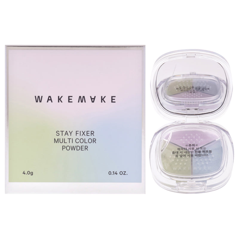 Wakemake Stay Fixer Multi Color Powder - 01 Pale Clear by Wakemake for Women - 0.14 oz Powder