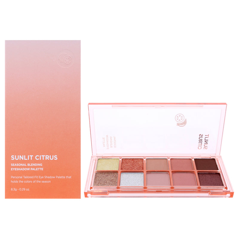 Peach C Seasonal Blending Eyeshadow Palette - 04 Sunlit Citrus by Peach C for Women - 0.29 oz Eye Shadow