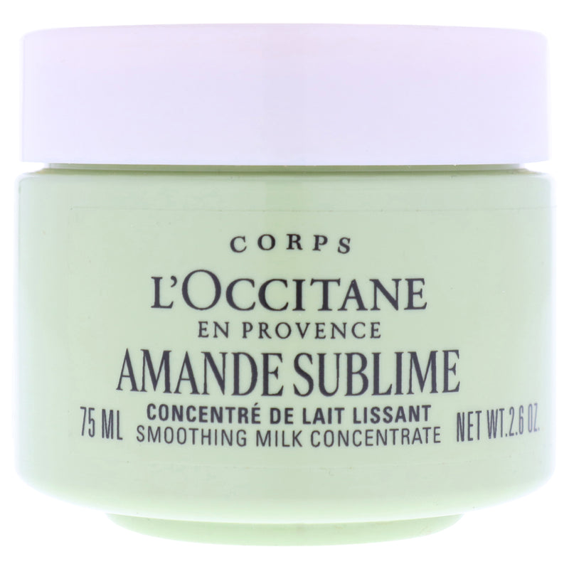 L'Occitane Almond Sublime Smoothing Milk Concentrate by LOccitane for Unisex - 2.6 oz Body Cream