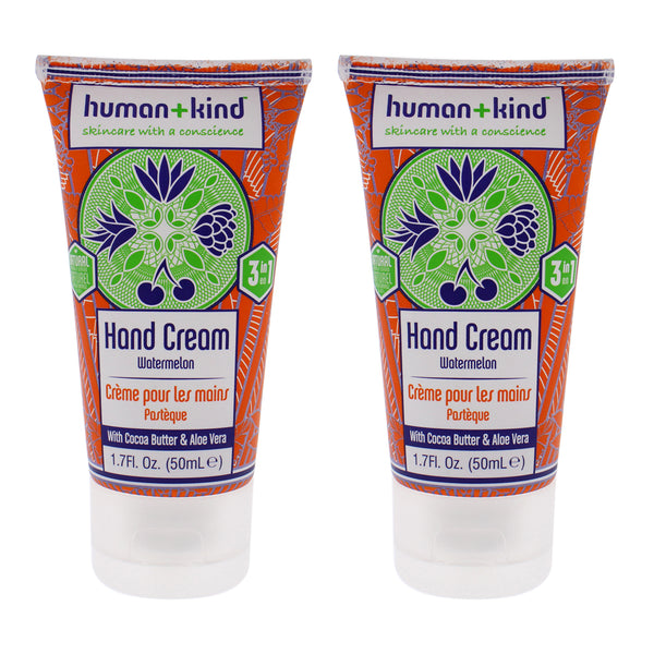 Human+Kind Hand-Elbow-Feet Cream - Watermelon - Pack of 2 by Human+Kind for Unisex - 1.7 oz Cream