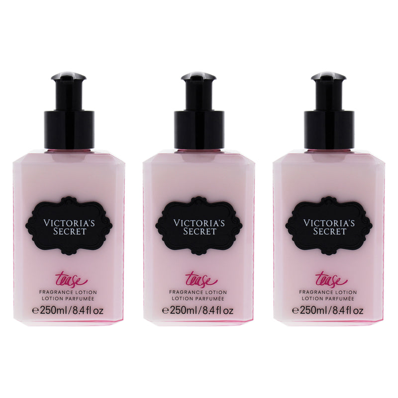 Victoria's Secret Tease by Victorias Secret for Women - 8.4 oz Body Lotion - Pack of 3