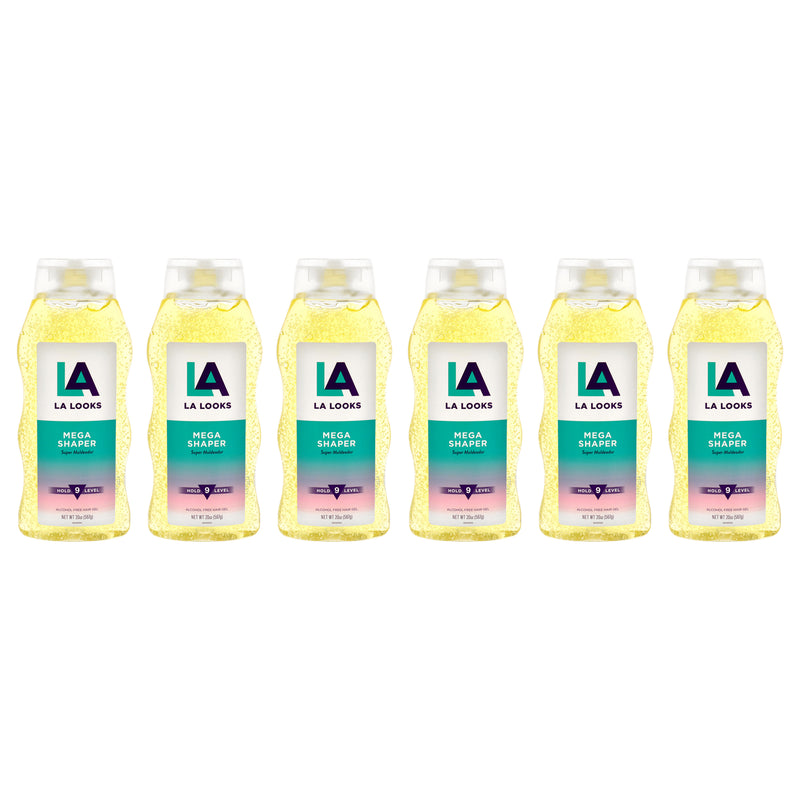 Mega Mega Hold Styling Gel by L.A. Looks for Unisex - 20 oz Gel - Pack of 6