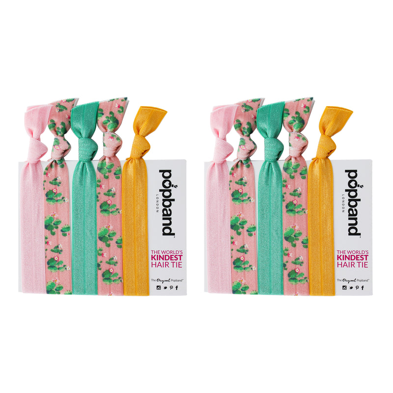 Popband Hair Tie - Arizona by Popband for Women - 5 Pc Hair Bands - Pack of 2