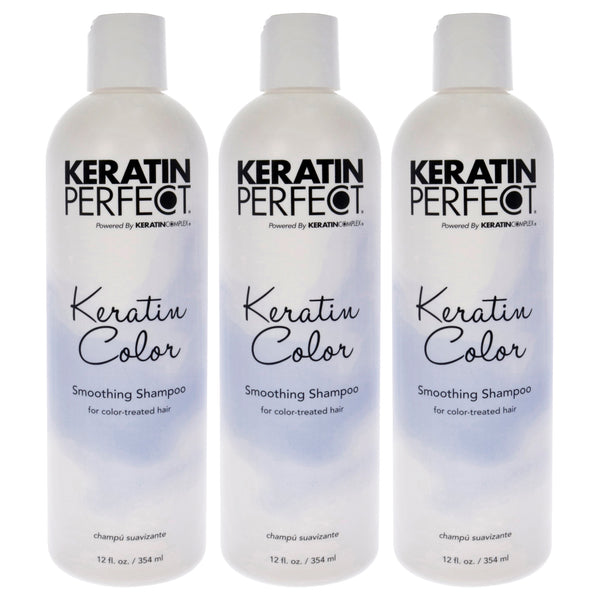 Keratin Perfect Keratin Color Shampoo by Keratin Perfect for Unisex - 12 oz Shampoo - Pack of 3