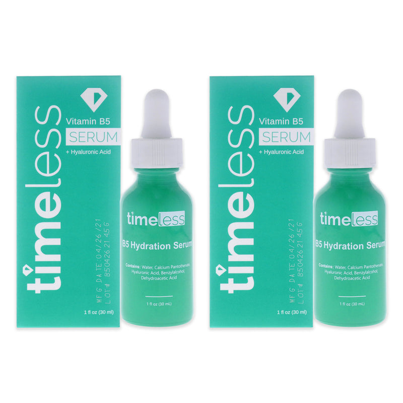 Timeless Vitamin B5 Hydration Serum by Timeless for Unisex - 1 oz Serum - Pack of 2