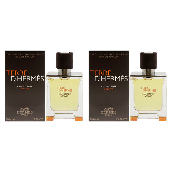 Hermes Terre DHermes Eau Intense Vetiver by Hermes for Men - 1.6 oz EDP Spray - Pack of 2