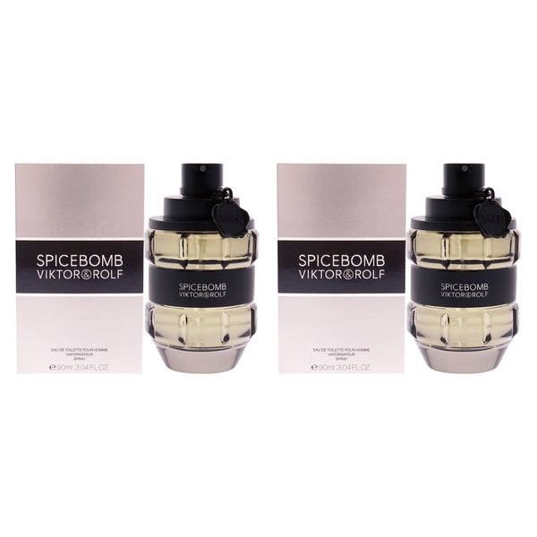 Viktor & Rolf Spicebomb by Viktor and Rolf for Men - 3.04 oz EDT Spray - Pack of 2