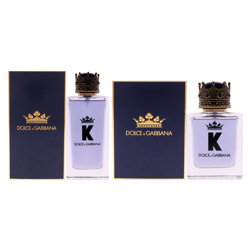 Dolce & Gabbana K Kit by Dolce and Gabbana for Men - 2 Pc Kit 3.3oz EDT Spray, 1.7oz EDT Spray