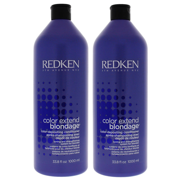 Redken Color Extend Blondage Color Depositing Conditioner by Redken for Unisex - 33.8 oz Conditioner - Pack of 2