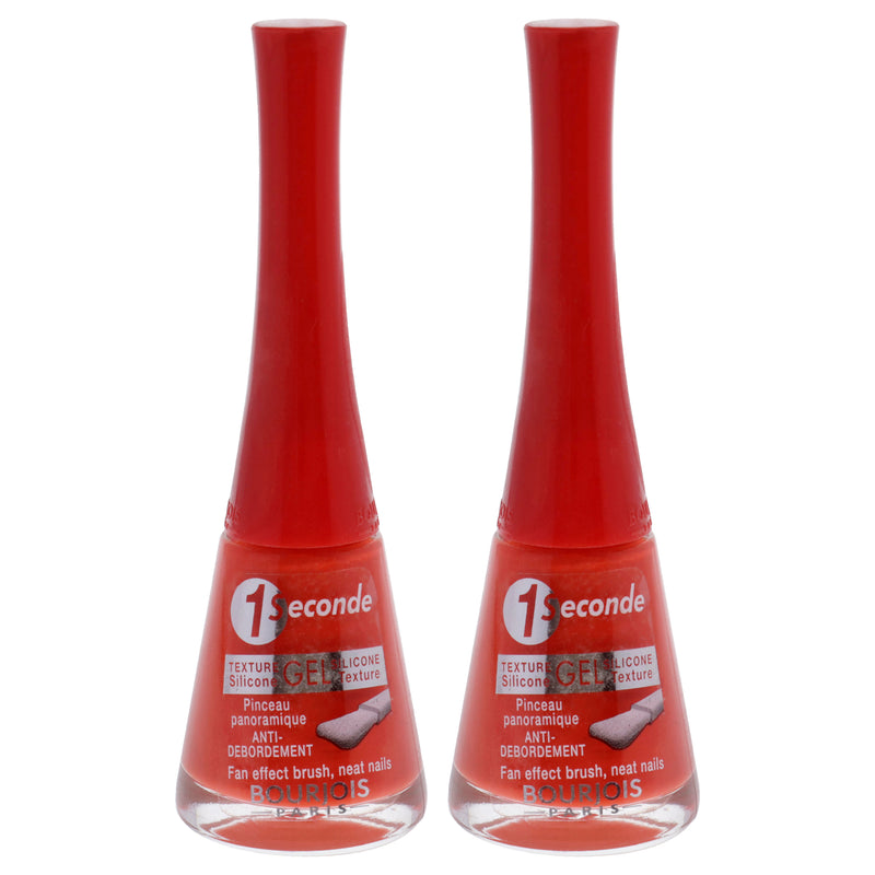 1 Seconde - 10 Rouge Poppy by Bourjois for Women - 0.3 oz Nail Polish - Pack of 2