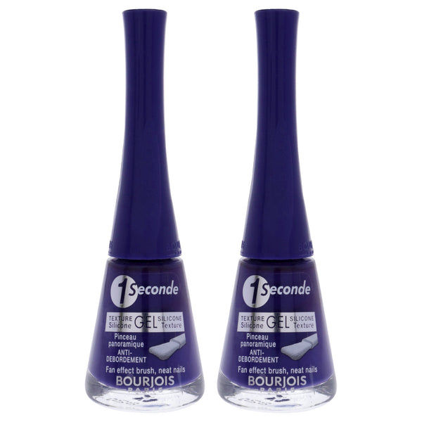 1 Seconde - 47 Indigo For It by Bourjois for Women - 0.3 oz Nail Polish - Pack of 2