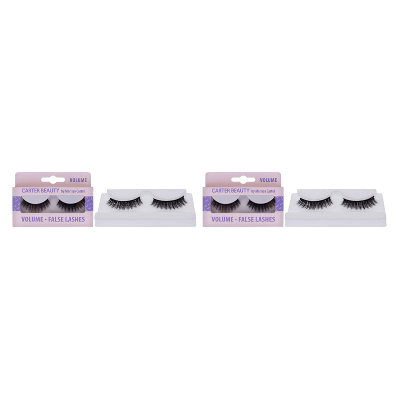Carter Beauty False Lashes - Volume by Carter Beauty for Women - 1 Pair Eyelashes - Pack of 2