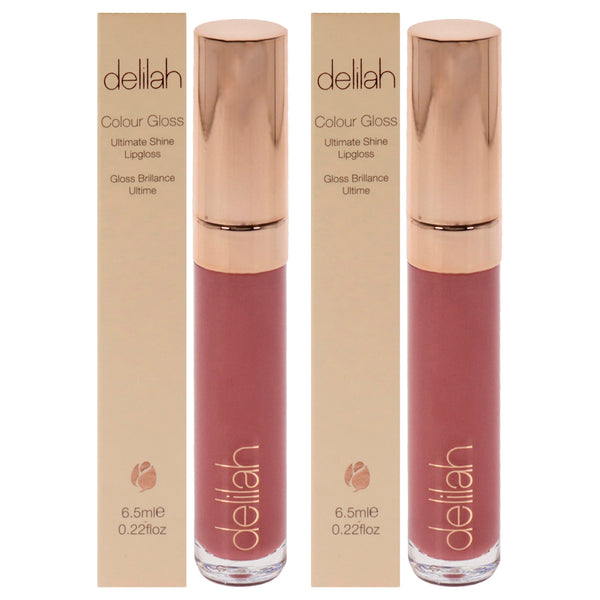 Delilah Ultimate Shine Lip Gloss - Modesty by Delilah for Women - 0.22 oz Lip Gloss - Pack of 2