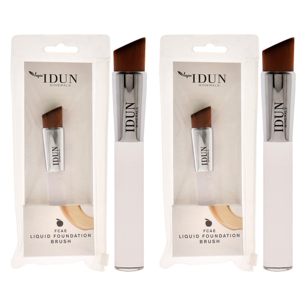 Idun Minerals Liquid Foundation Brush - 004 by Idun Minerals for Women - 1 Pc Brush - Pack of 2