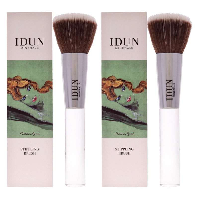 Idun Minerals Stippling Brush - 011 by Idun Minerals for Women - 1 Pc Brush - Pack of 2