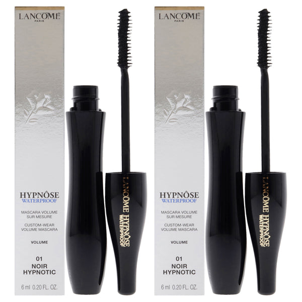 Lancome Hypnose Waterproof Mascara - 01 Noir Hypnotic by Lancome for Women - 0.2 oz Mascara - Pack of 2