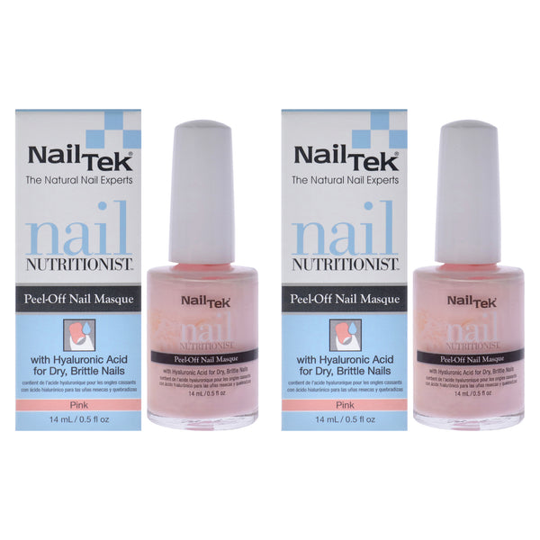 Nail Tek Nail Nutritionist Peel-Off Nail Masque - Pink by Nail Tek for Women - 0.5 oz Nail Masque - Pack of 2