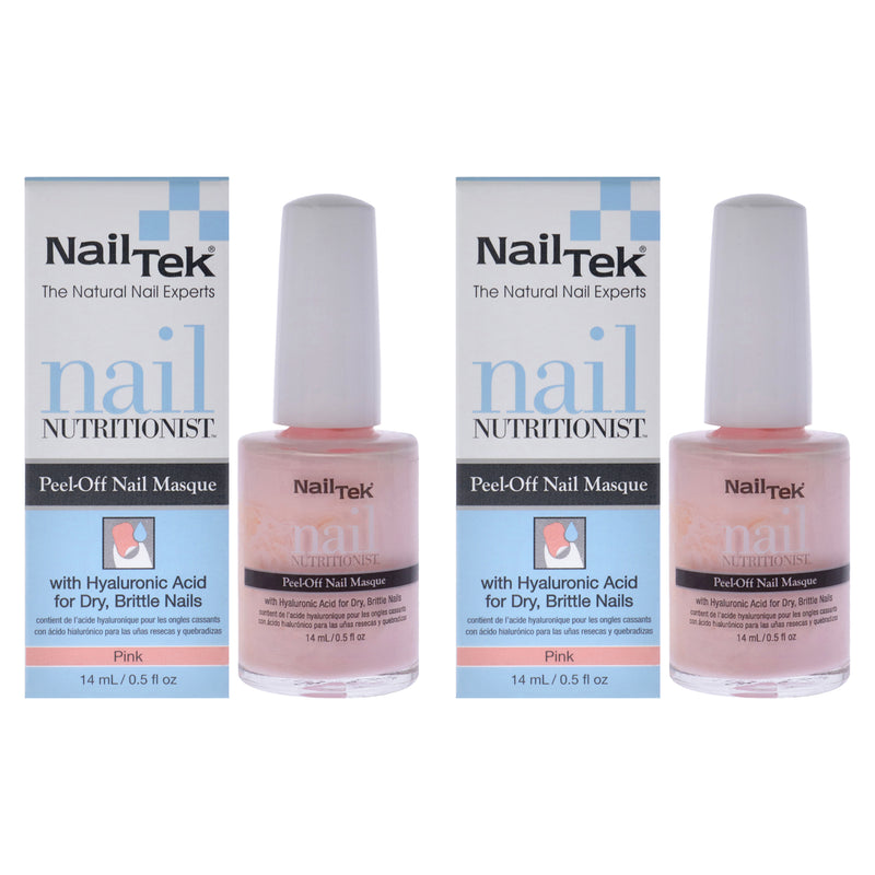 Nail Tek Nail Nutritionist Peel-Off Nail Masque - Pink by Nail Tek for Women - 0.5 oz Nail Masque - Pack of 2