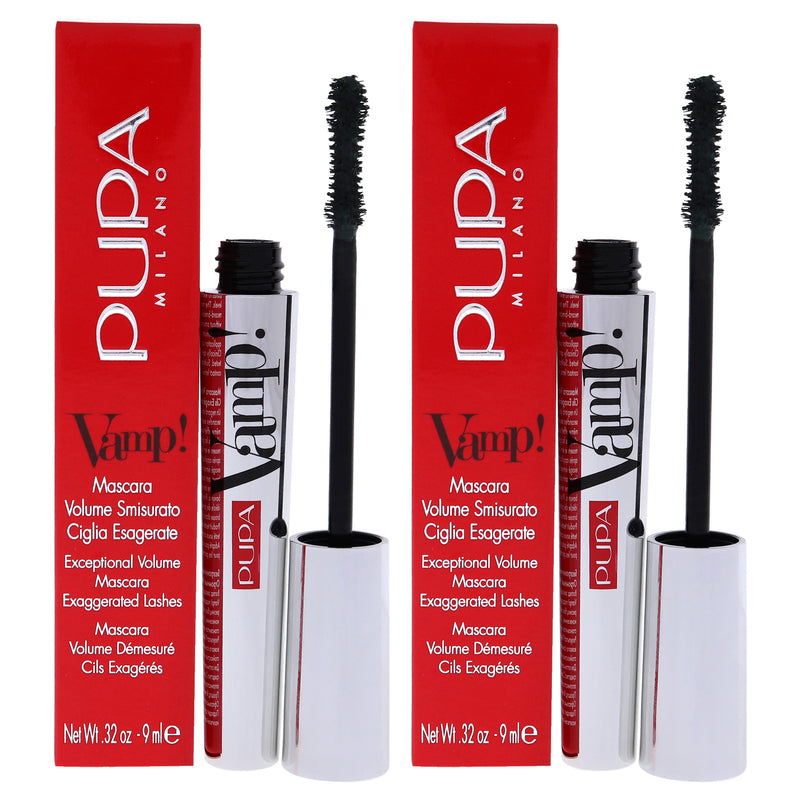 Pupa Milano Vamp! Mascara - 504 Military Green by Pupa Milano for Women - 0.32 oz Mascara - Pack of 2