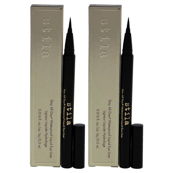 Stila Stay All Day Waterproof Liquid Eye Liner - Intense Black by Stila for Women - 0.016 oz Eyeliner - Pack of 2