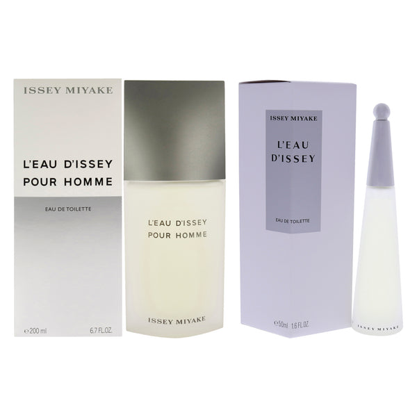 Issey Miyake Leau Dissey Kit by Issey Miyake for Unisex- 2 Pc Kit 6.7 oz EDT Spray, 1.6 oz EDT Spray