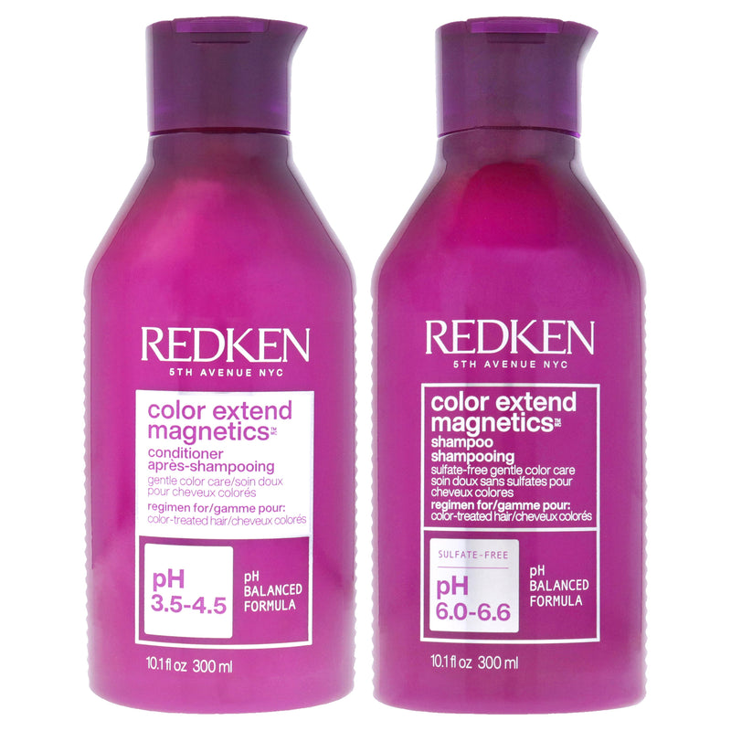 Redken Color Extend Magnetics Shampoo-NP and Conditioner-NP Kit by Redken for Unisex - 2 Pc Kit 10.1oz Shampoo, 10.1oz Conditioner