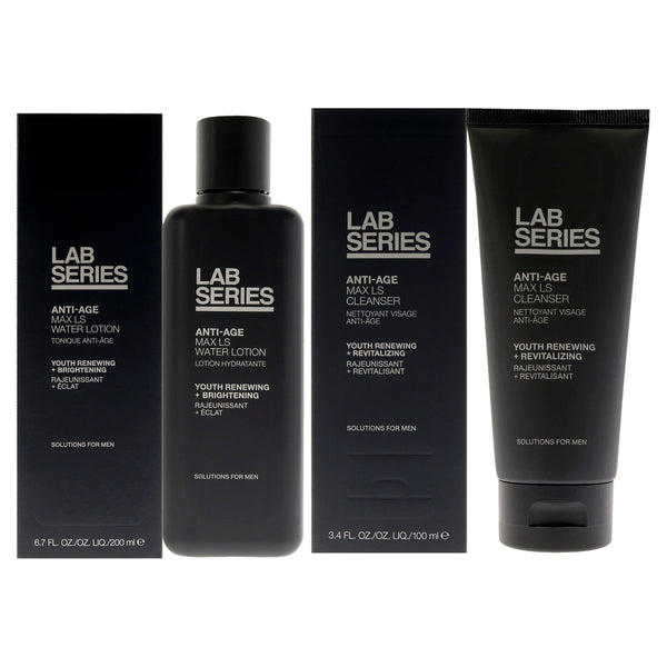 Lab Series Anti-Age Max LS Kit by Lab Series for Men - 2 Pc Kit 3.4oz Cleanser, 6.7oz Water Lotion