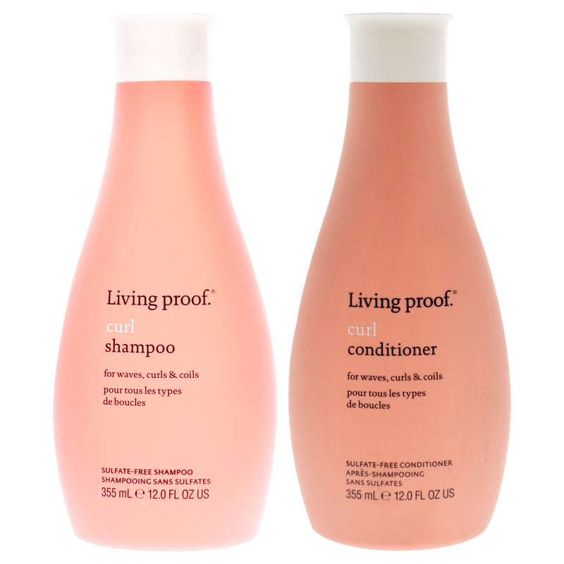 Living Proof Living Proof Kit by Living Proof for Unisex - 2 Pc Kit 12oz Curl Conditioner, 12oz Curl Shampoo