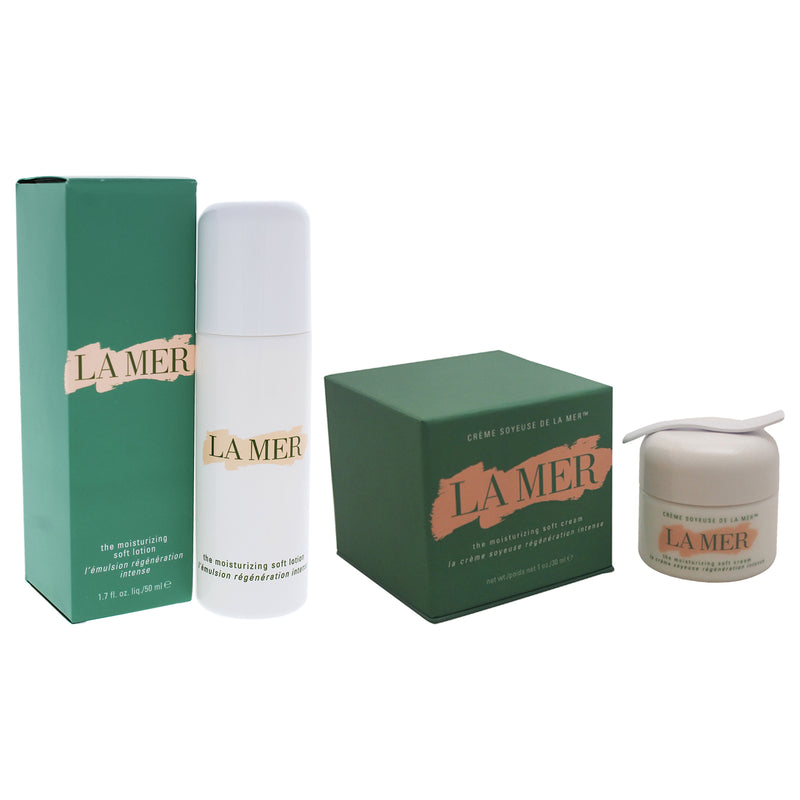 La Mer The Moisturizing Soft Kit by La Mer for Unisex - 2 Pc Kit 1.7oz Lotion, 1oz Cream