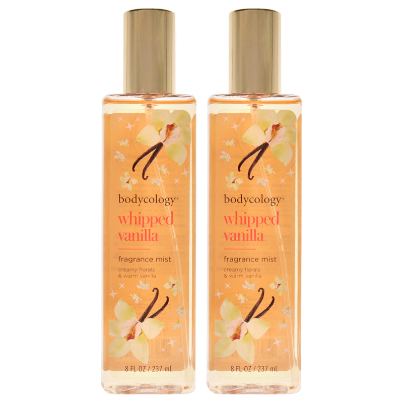 Bodycology Whipped Vanilla by Bodycology for Women - 8 oz Fragrance Mist - Pack of 2